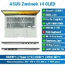 ASUS ZenBook 14 UX3402V/ Core i9-13900H/ 32GB/ M.2 1TB/ Intel Iris Xe 2.8K OLED/ 14.0" Laptop