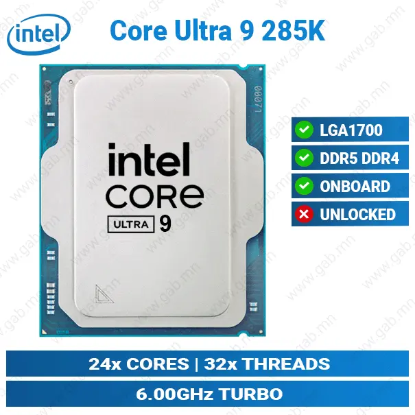 Ultra 9 285K Intel CPU