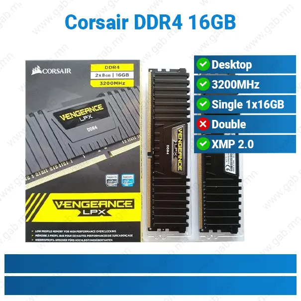 DDR4 16GB 3200MHz Corsair Vengeance | PC RAM