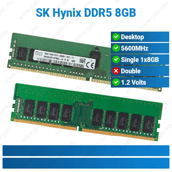 DDR5 16GB 5600MT/s Apacer PC RAM