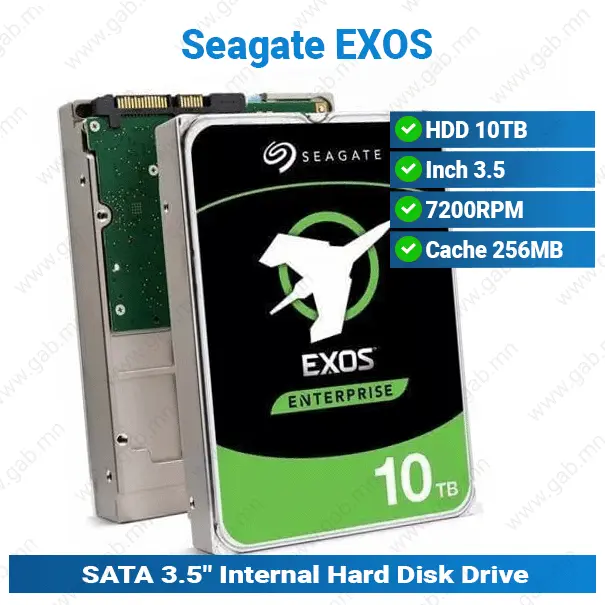 HDD 10TB 7.2K 3.5 EXOS Seagate | Hard Disk