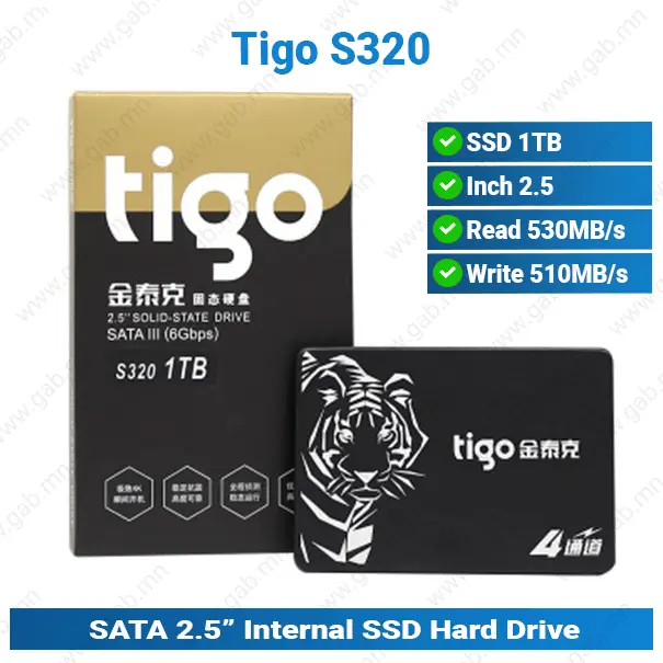 SSD 1TB S320 Tigo HDD'