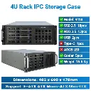 10 x 3.5" Drive Bays Storage 4U Rack IPC Case