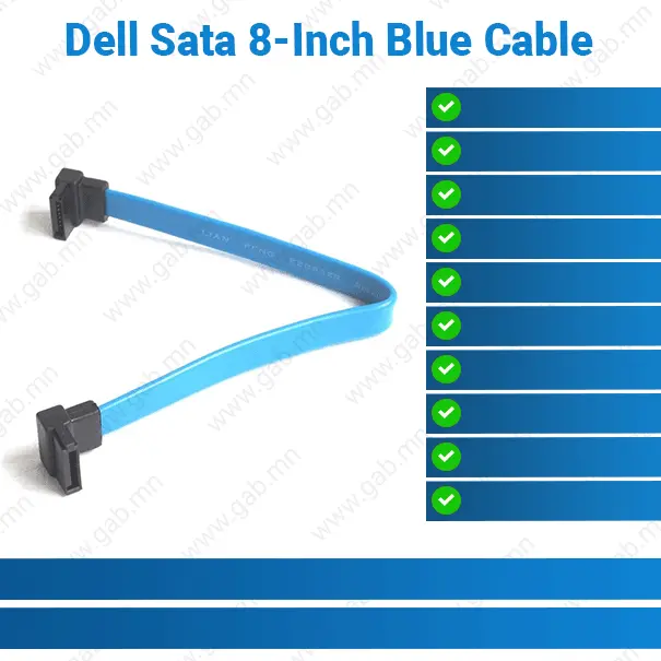 Dell Sata 8-Inch Blue Cable