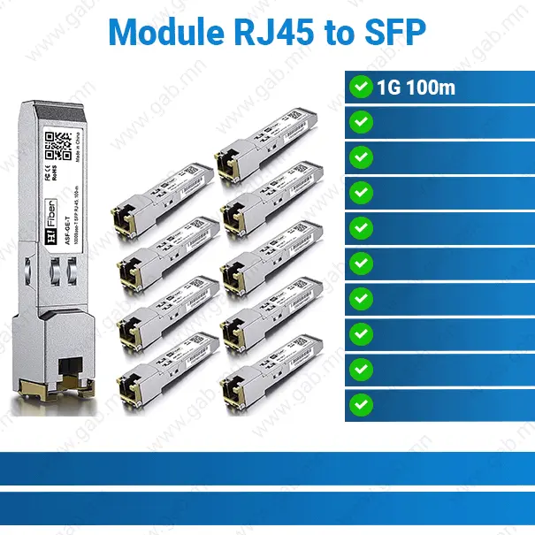 Module RJ45 to SFP 1G 100m