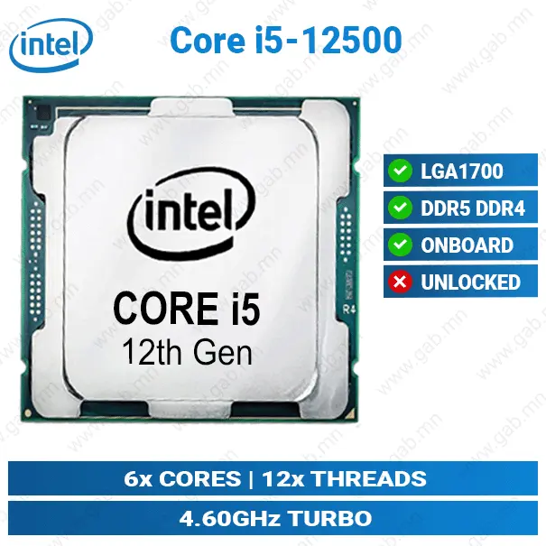 [#11'0007] Core i5-12500 Intel CPU