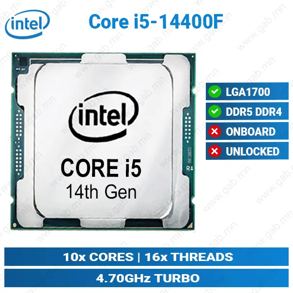 [#11'0009] Core i5-14400F | Intel CPU