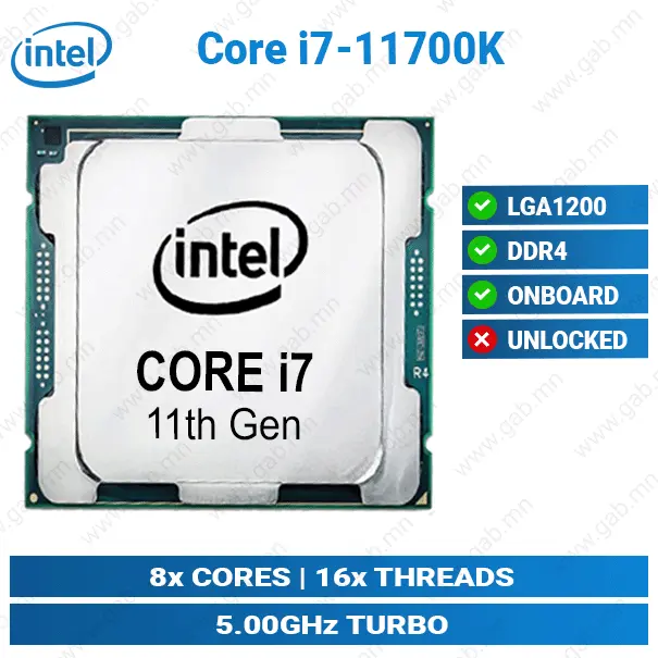 [#11'0010] Core i7-11700K Intel CPU