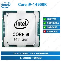 [#11'0018] Intel Core i9-14900K LGA1700 | Desktop CPU