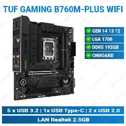 [#12'0012] TUF GAMING B760M-PLUS WIFI D5 | ASUS Motherboard
