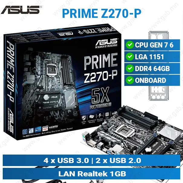 [#12'0006] Prime Z270-P D4 Asus MB'
