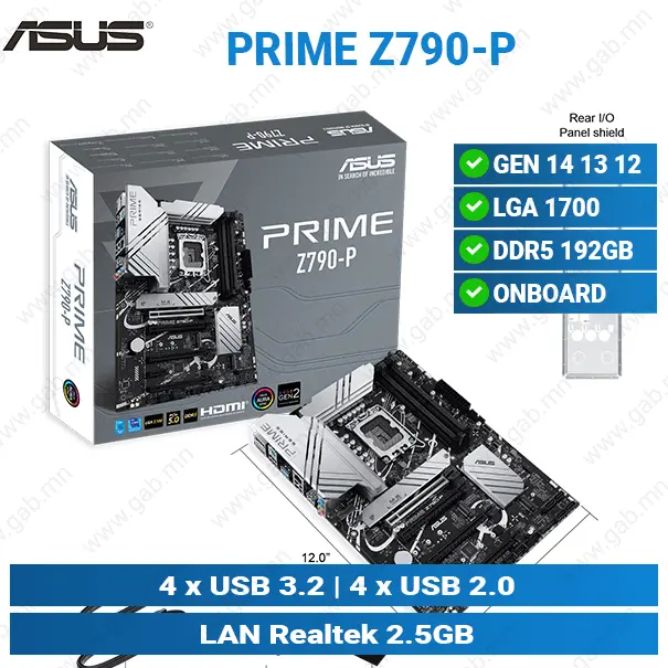 [#12'0009] PRIME Z790-P D5 | ASUS Motherboard