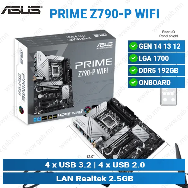 [#12'0010] Prime Z790-P Wi-Fi D5 Asus MB'