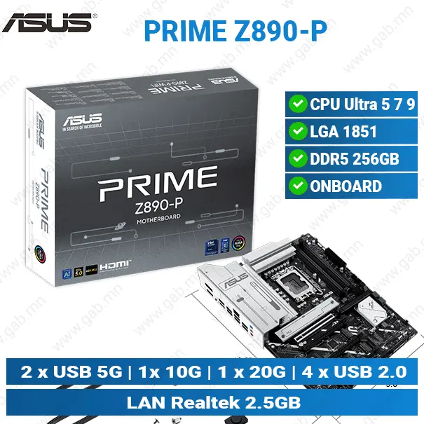 [#12'0011] Prime Z890-P D5 Asus MB'