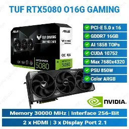 [#13'0008] TUF Gaming RTX 5080 | ASUS Graphics Card