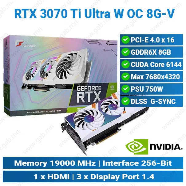 [#13'0011] RTX3070 Ti iGame Ultra W 0C 8G Colorful GC'