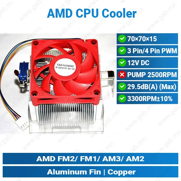 [#14'0001] AVC FM2, AM3 AMD Air Cooler