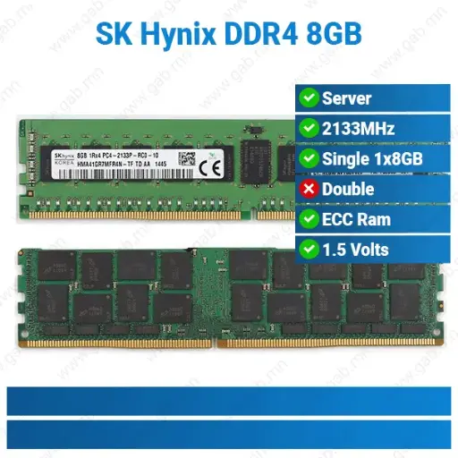 [#15'0028] DDR4 8GB 1RX4 PC4-2133P-RC0-10 SK Hynix | ECC RAM