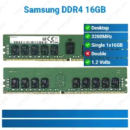 [#15'0025] DDR4 16GB 3200MHz Samsung PC RAM