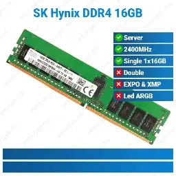 [#15'0019] DDR4 16GB 2400MHz 2Rx8 PC4-2400T SK Hynix ECC RAM