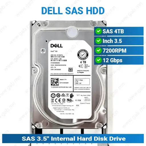 [#16'0030] SAS 4TB 7.2K 3.5 Dell HDD'