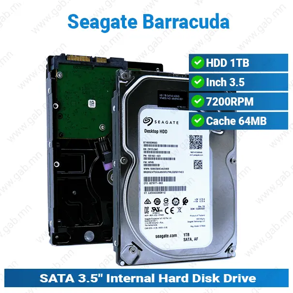 [#16'0021] HDD 1TB 7.2K 3.5 Barracuda Seagate