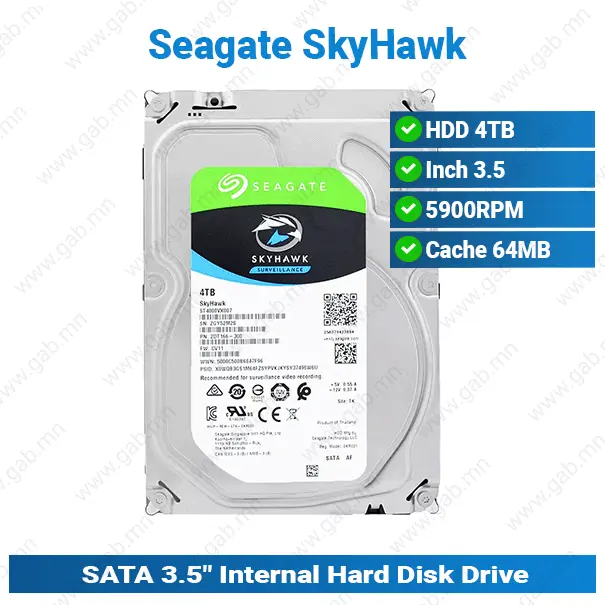 [#16'0023] HDD 4TB 5.9K 3.5 SkyHawk Seagate