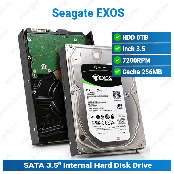 [#16'0024] HDD 8TB 7.2K 3.5 EXOS Seagate