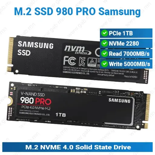 [#16'0007] M.2 2280 1TB NVMe 4.0 980 PRO Samsung HDD'