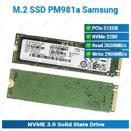 [#16'0005] M.2 2280 512GB NVME 3.0 PM981a Samsung HDD'
