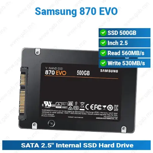 [#16'0016] SSD 500GB 870 EVO Samsung HDD'