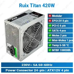 [#17'0002] Thermaltake 80PLUS 650W | Power Supply
