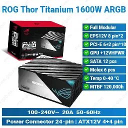 [#17'0015] Asus ROG Thor Titanium Fully Modular 1600W'