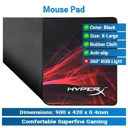 [#20'0005] HyperX Fury S Pro Large | Gaming Mouse Pad