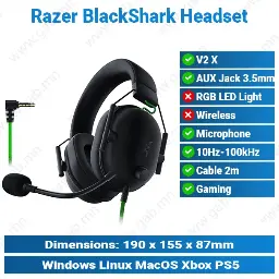 [#21'0005] Razer BlackShark V2 X Gaming Headset MSH
