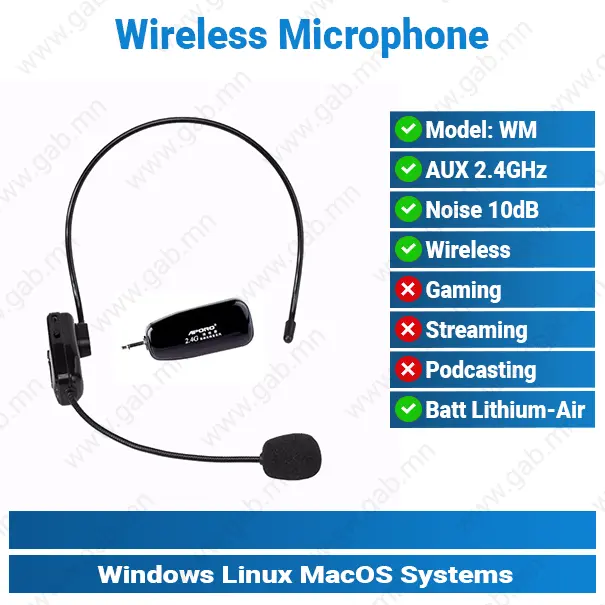 [#22'0002] Wi-Fi 2.4G Microphone MSH