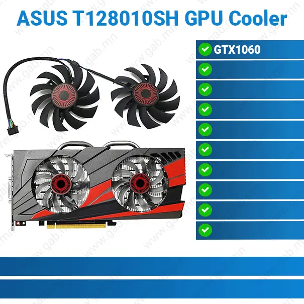[#50'0049] Asus 1060 3GB T128010SH GPU Cooler