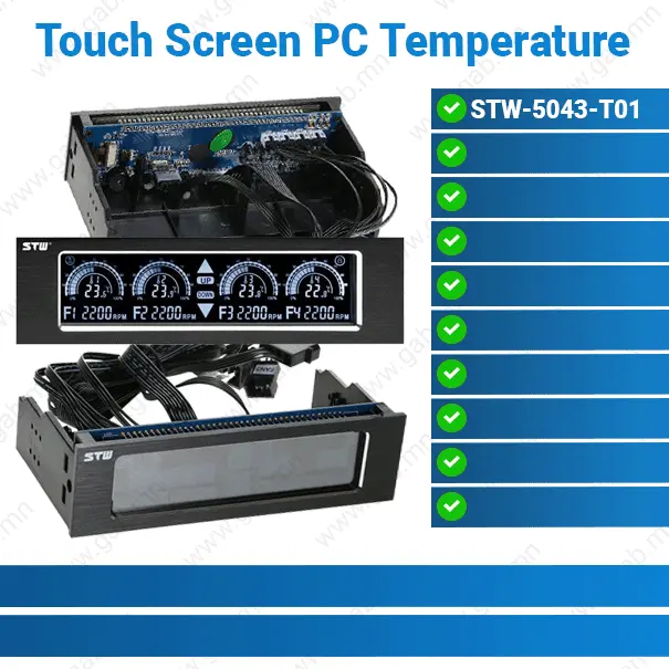 [#50'0081] LCD Touch Screen STW-5043-T01 5.25 PC Temperature