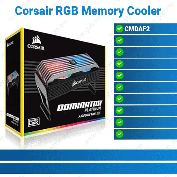 [#50'0063] Corsair CMDAF2 RGB Memory Cooler