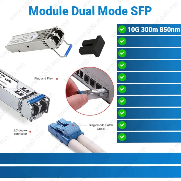 [#36'0034] Module Dual Mode SFP 10G 300m 850nm