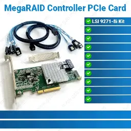 [#50'0027] LSI MegaRAID 9271-8i Kit Adapter PCIe Card RAID | RAID Controller