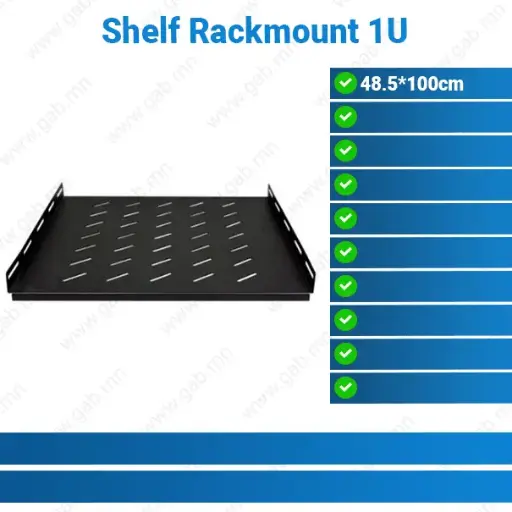 [#50'0037] 1U 19-inch Rackmount Shelf 60 x 60cm | Rack Shelf