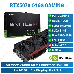[#13'0017] RTX5070 Battle AX 12GB-V | COLORFUL Graphics Card