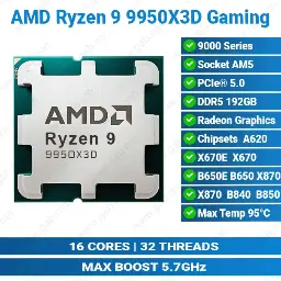 [#11'0003] Ryzen 9 9950X3D AMD CPU