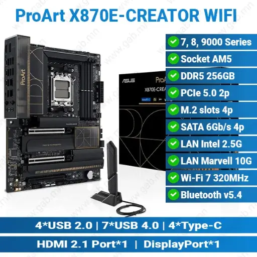 [#12'0016] ProArt X870E-CREATOR WIFI D5 AMD | ASUS Motherboard