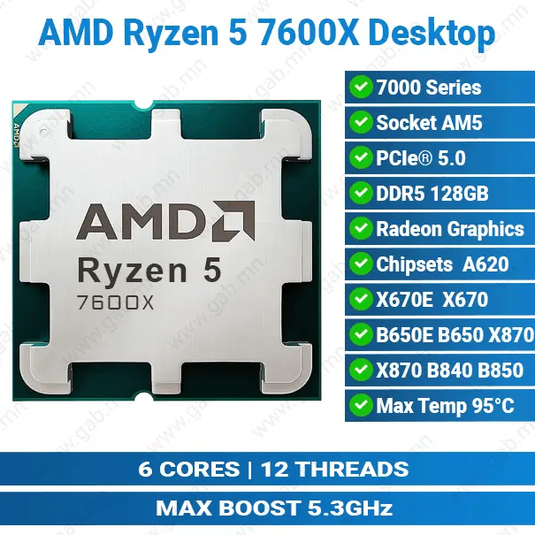 [#11'0018] Ryzen 5 7600X AMD CPU