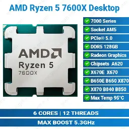 [#11'0002] Ryzen 5 7600X AMD CPU