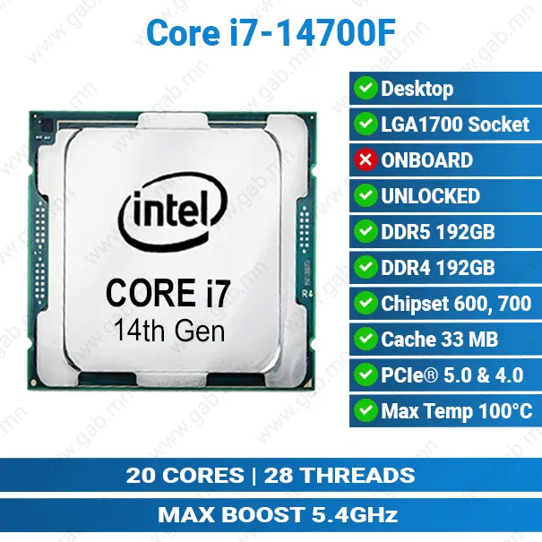 [#11'0015] Core i7-14790F Intel CPU